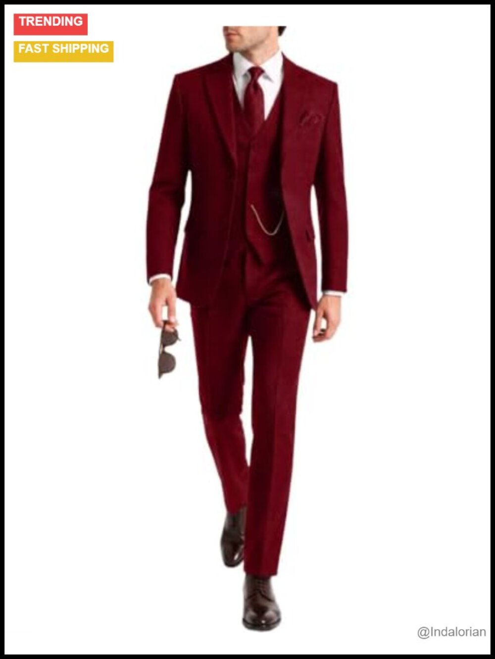 Retro Tweed 3 Piece Mens Suit Herringbone Jacket Vest Pants Wool